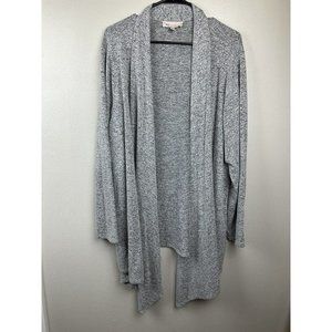 Philosophy Woman Cardigan 3X by Republic Clothing Grey White Black Open Front